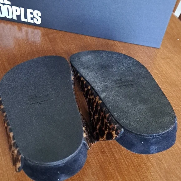 The Kooples Leopard Print Sandals genuine Lether 38 - Picture 7 of 8